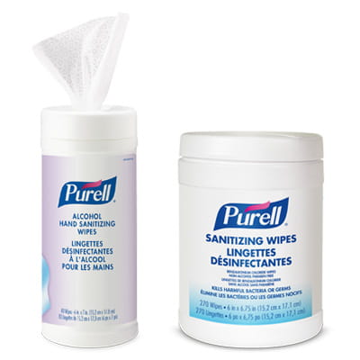 PURELL<sup>MD</sup> Lingettes pour la désinfection des mains